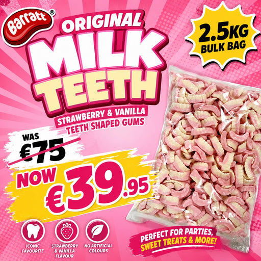 Barratt's Milk Teeth 2.5kg Bag (Powder)