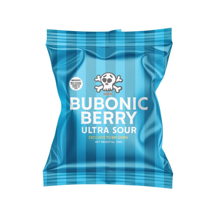 Bubonic Berry Ultra Sour 100g Bag