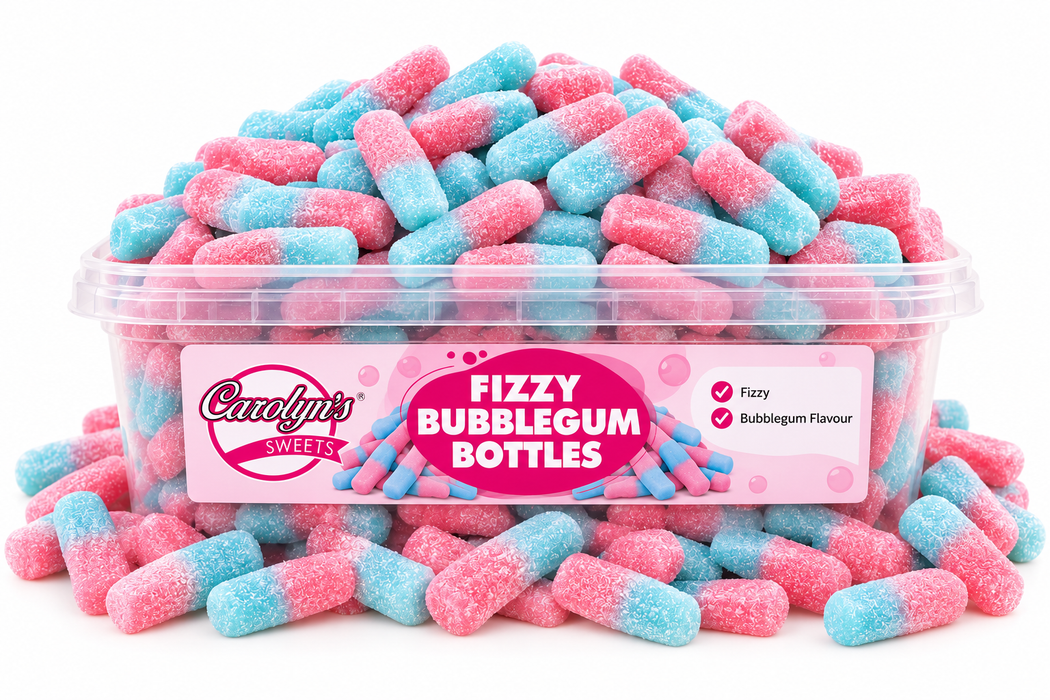 Fizzy Bubblegum Bottles TUB - 500g