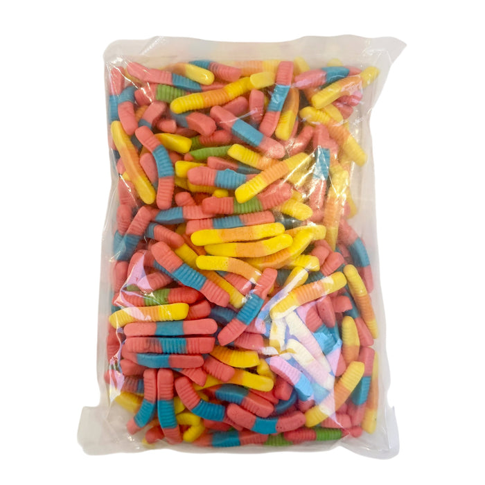 Plain Gummy Worms 1Kg BAG (Halal)