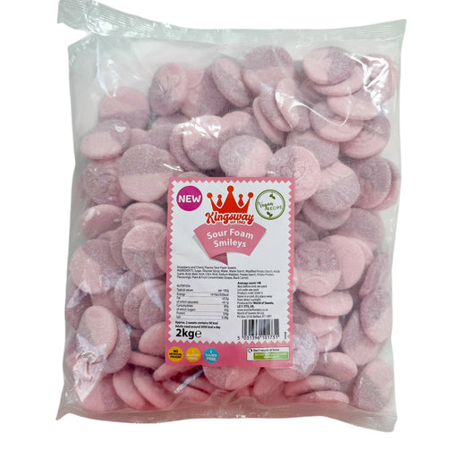 Sour Strawberry & Cherry Foam Smileys (Vegan, Gluten Free)