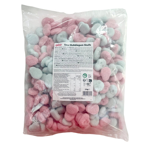 Sour Bubblegum Foam Mini Skulls (Vegan, Gluten Free)