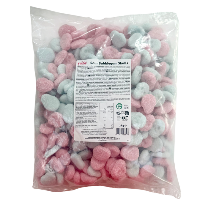 Sour Bubblegum Foam Mini Skulls (Vegan, Gluten Free)