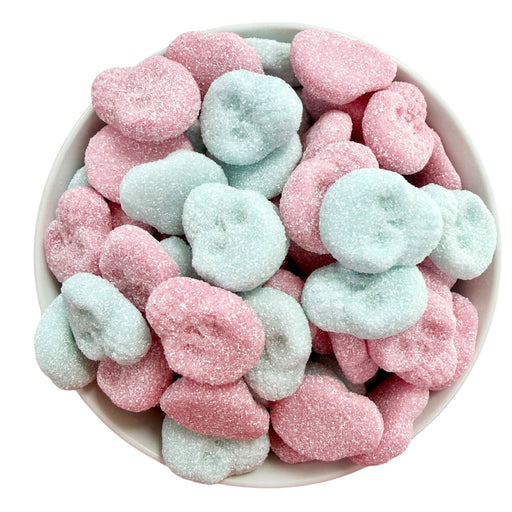 Sour Bubblegum Foam Mini Skulls (Vegan, Gluten Free)