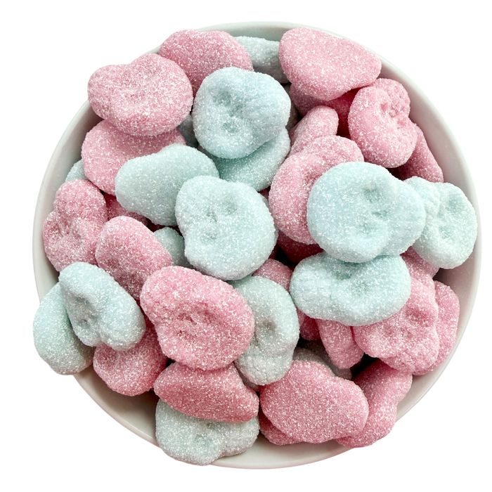 Sour Bubblegum Foam Mini Skulls (Vegan, Gluten Free)
