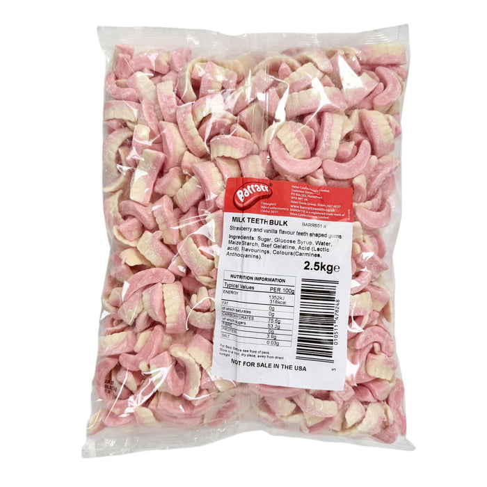 Barratt's Milk Teeth 2.5kg Bag (Powder)