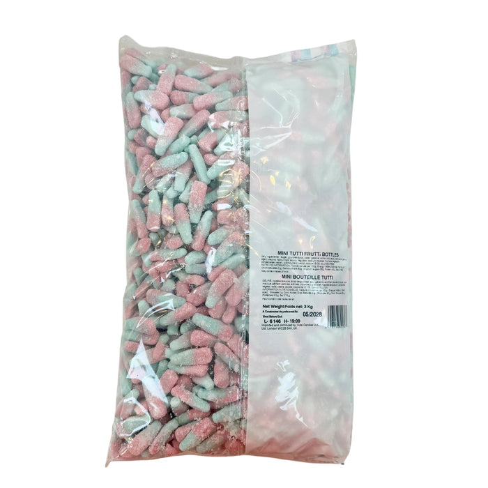 Vidal Fizzy Bubblegum Bottles 3kg Bag (Gluten Free)