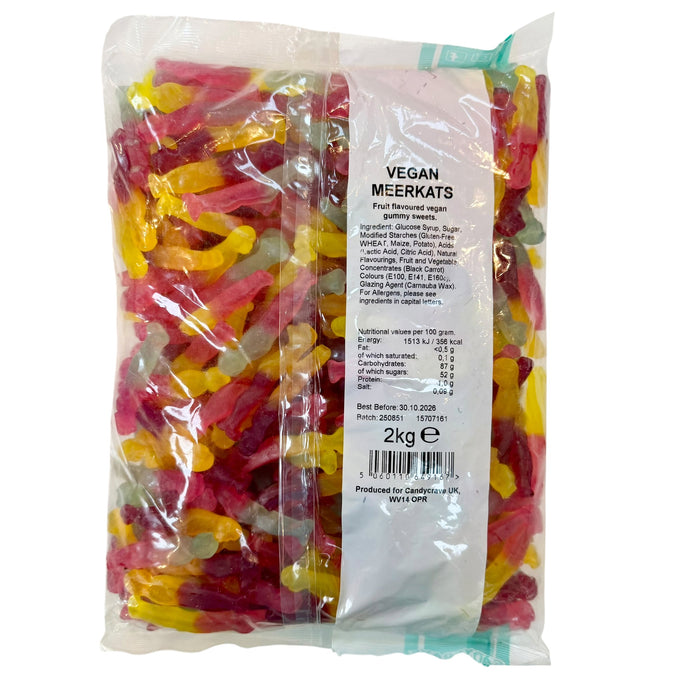 Plain Meerkats 2Kg BAG (Vegan)