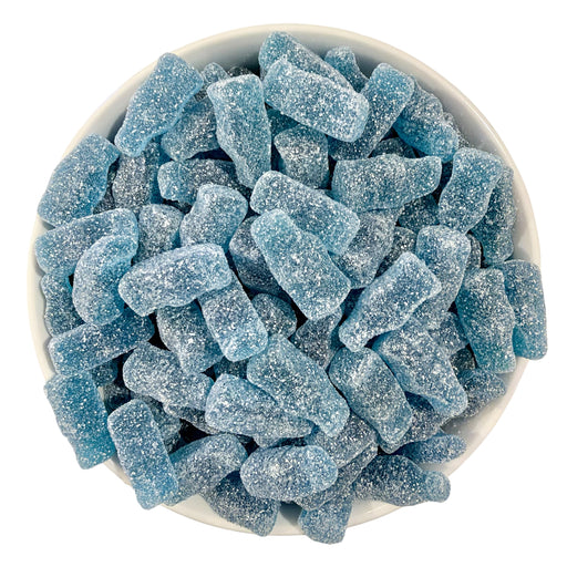 Fizzy Blue Raspberry Sour Cola Bottles