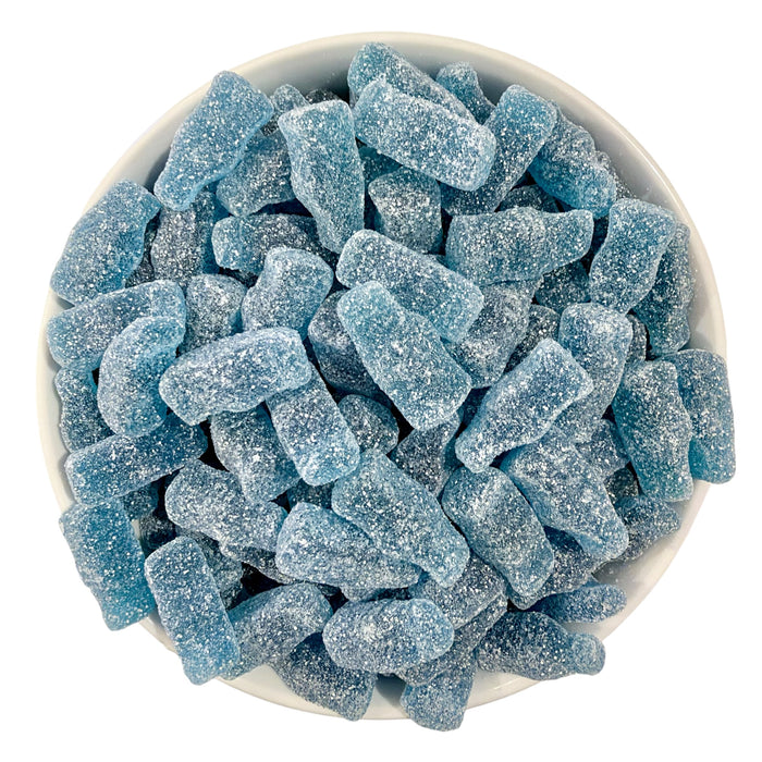 Fizzy Blue Raspberry Sour Cola Bottles
