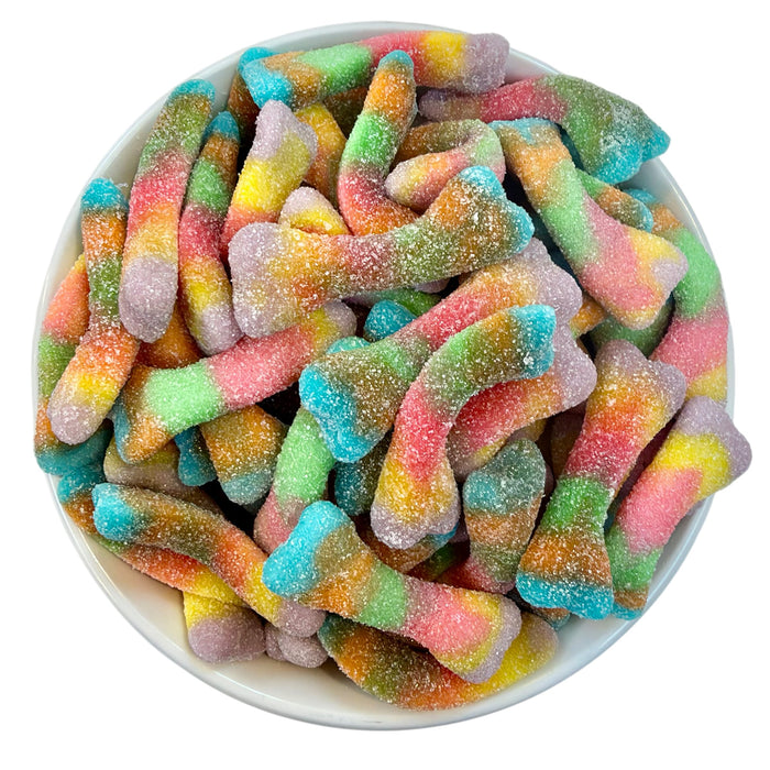 Dulce Plus Fizzy Sour Multicolour Bones (Gluten Free, Halal)