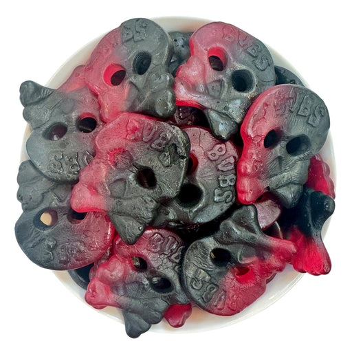 BUBS Raspberry Liquorice Skulls (Vegan)