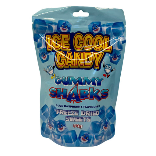Freeze Dried Blue Raspberry Sharks 50g (Halal)