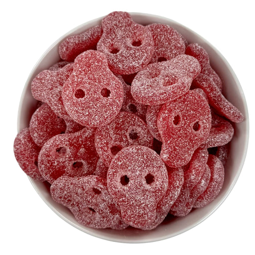 Fizzy Red Peach Skulls (Vegan)