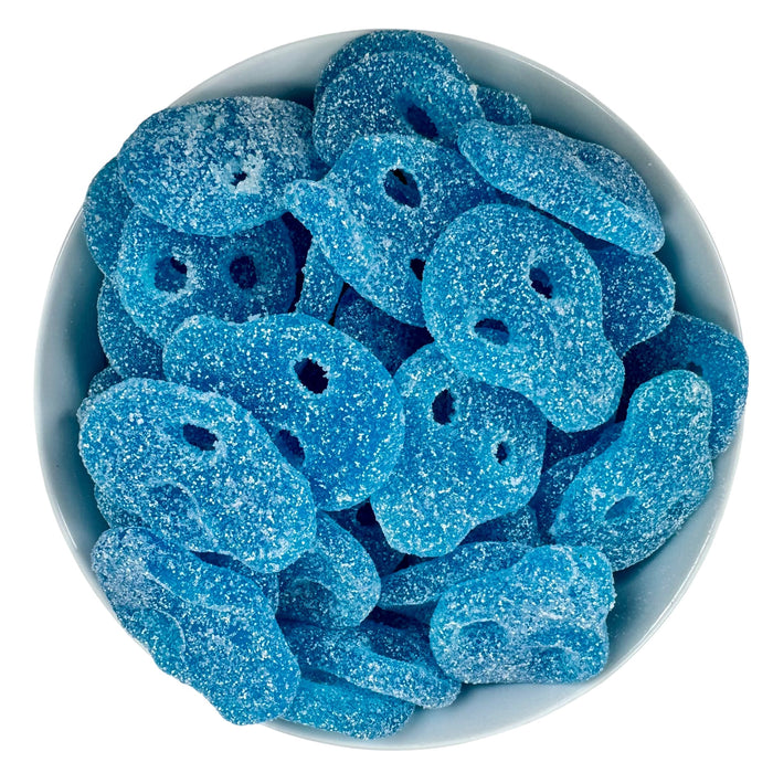 Fizzy Blue Raspberry Skulls (Vegan)