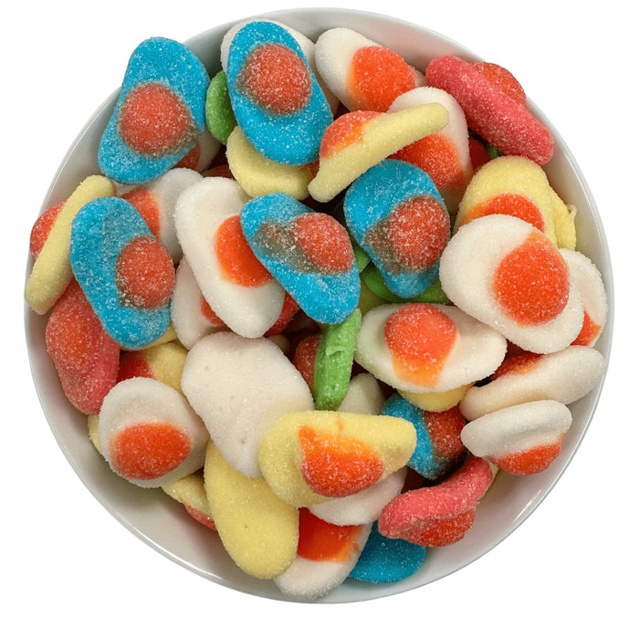 Multicoloured Fizzy Fried Eggs (Gluten Free)
