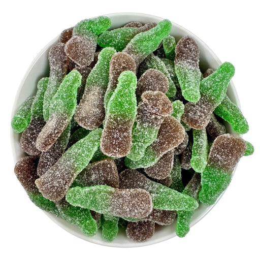 Fizzy Lime Cola Bottles (Gluten Free)