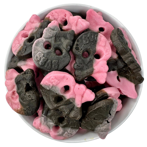 BUBS Raspberry Liquorice Skulls