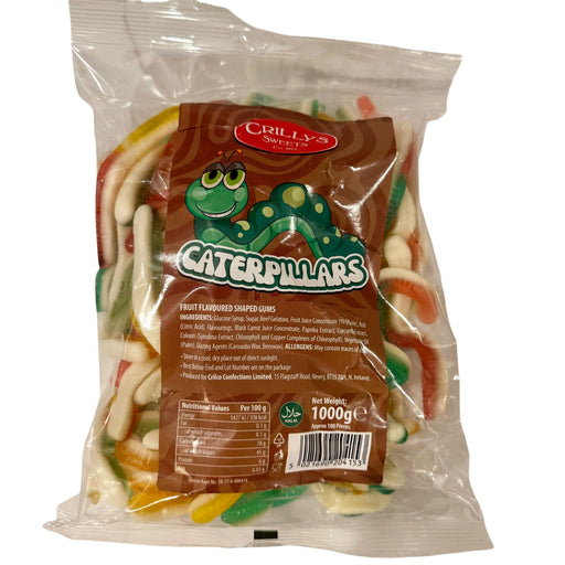 Crilly's Plain Caterpillars 1Kg (Halal)