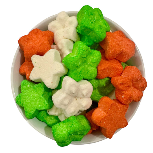 Marshmallow Green Red and White Stars Christmas (Gluten Free)