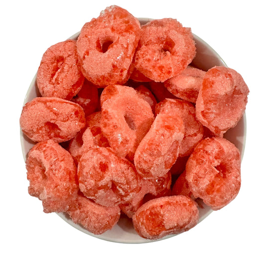 Fizzy Strawberry Rings (Freeze Dried) (Halal, Gluten Free)