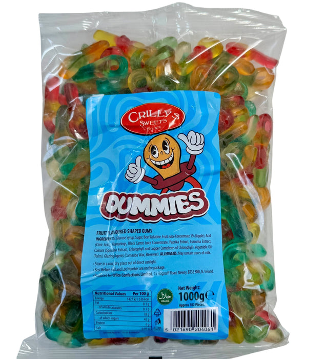 Crilly's Plain Dummies 1Kg (Halal)