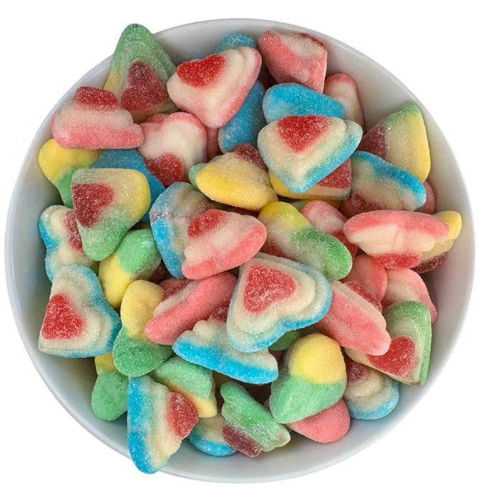 Sugared 3D Hearts (Gluten Free, Halal)