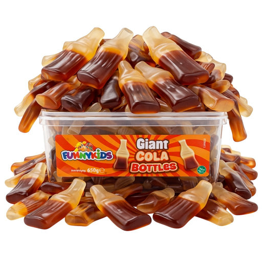 FunnyKids Giant Cola Bottles Plain (Halal)