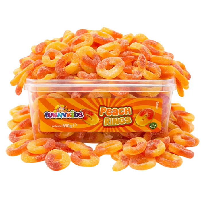 FunnyKids Fizzy Peach Rings (Halal)