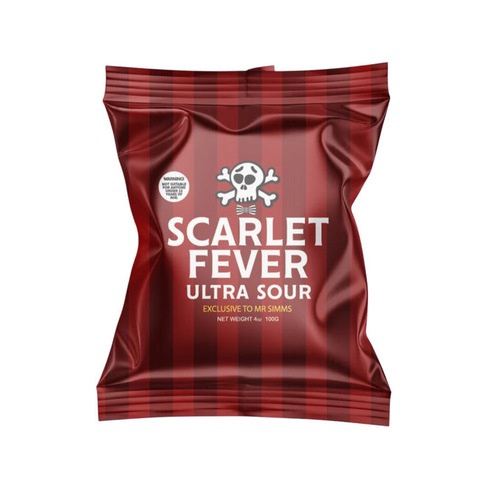 Scarlet Fever Cherry Ultra Sour 100g Bag