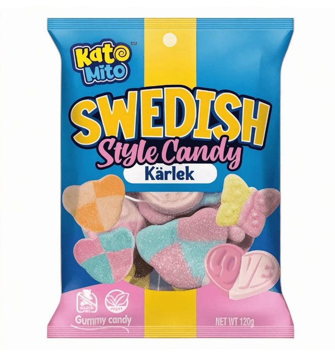 Swedish Style Bears & Butterflies Candy Bag - 120g (Vegan)