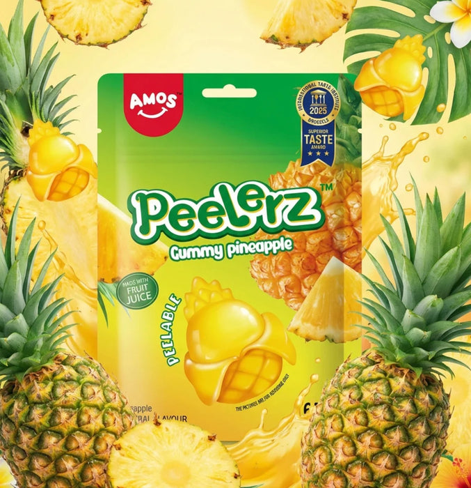 AMOS Peelerz Gummy Pineapple Bag - 120g (Copy)