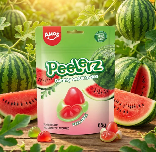 AMOS Peelerz Gummy Watermelon Bag - 120g