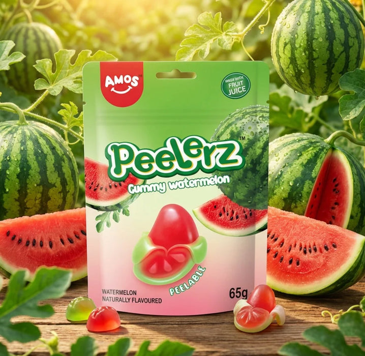 AMOS Peelerz Gummy Watermelon Bag - 120g