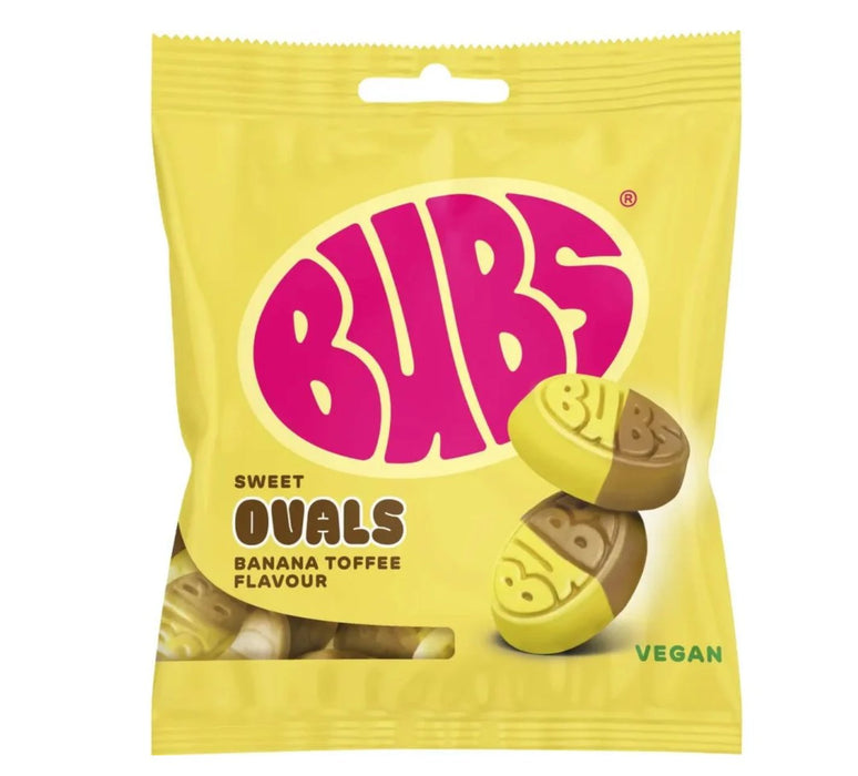 BUBS Banana Toffee Mini Oval BAG 155g (Vegan)