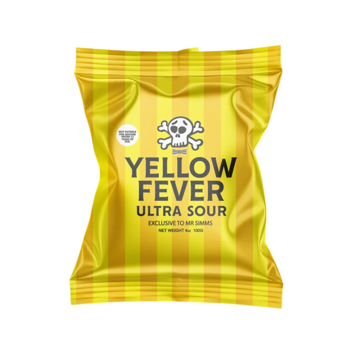 Yellow Fever Pineapple Ultra Sour 100g Bag