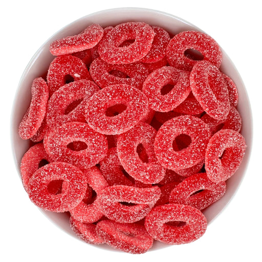 Fizzy Strawberry Rings (Gluten Free)
